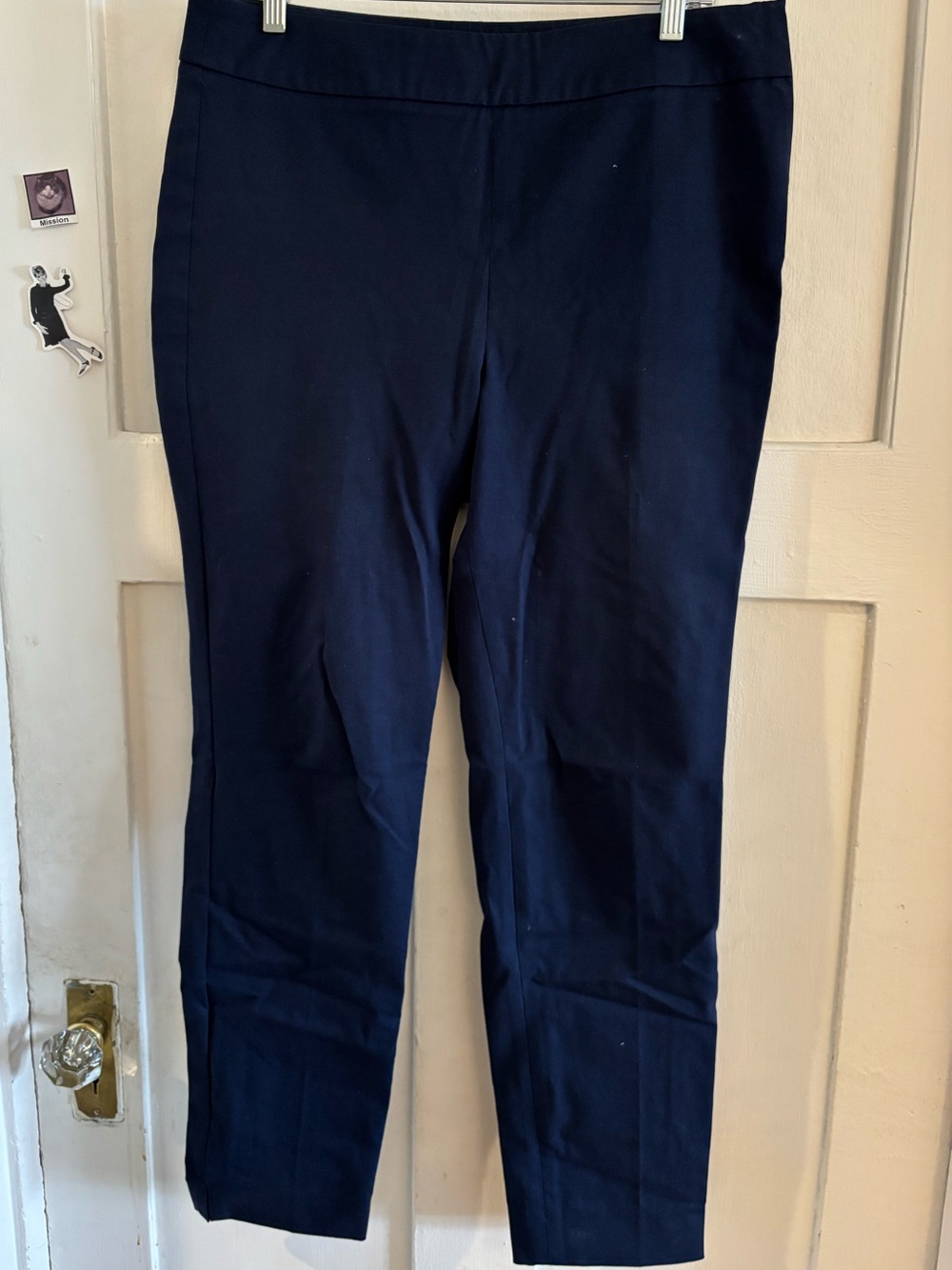 Talbots Chatham Slim ankle pants / Navy Stretch Dress Pants size 10